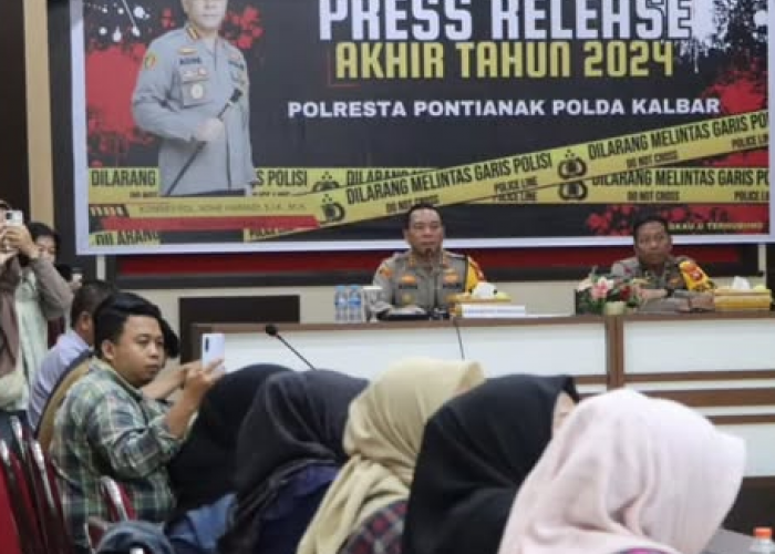 Polresta Pontianak Gelar Press Release Akhir Tahun 2024: Paparkan Capaian dan Kesiapan Nataru