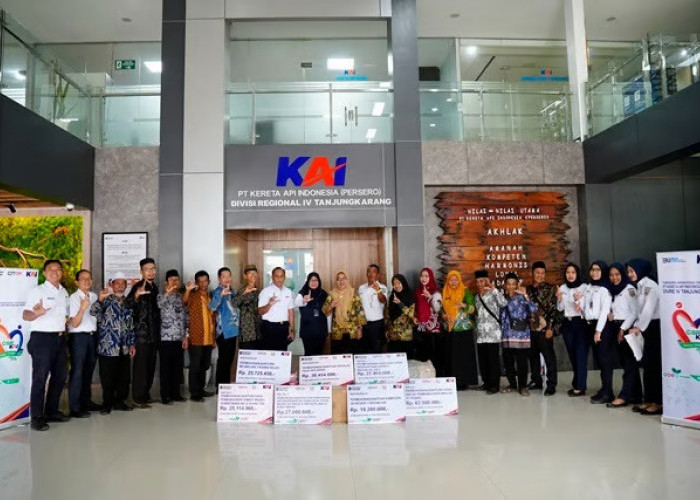 KAI Divre IV Tanjungkarang Salurkan CSR Lebih dari Rp1,7 Miliar, Wujud Komitmen Tanggung Jawab Sosial Perusaha