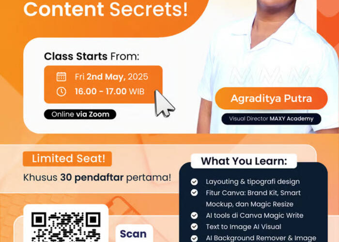 MAXY Academy Siapkan Kelas Desain Canva Berbasis AI untuk Umum, Gratis dan Online