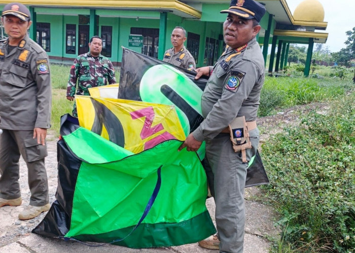 Lagi, Satpol PP Amankan 60 Layangan di Pontianak Utara