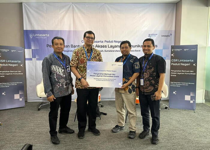 Lintasarta Salurkan Dukungan Digital dan Bantuan Kemanusiaan ke Wilayah Terdampak Bencana di Sumatera