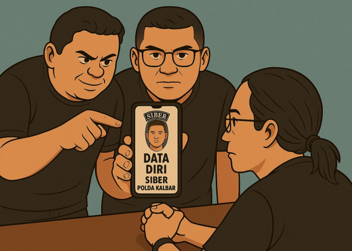 Diduga Pengancaman Jurnalis Menggunakan Data Pribadi Berlogo Siber Polda, Bocor?