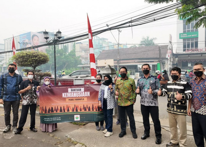 PTPN IV Regional V Salurkan 100 Paket Bantuan Korban Karhutla