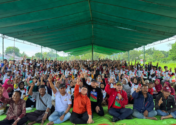 Ribuan Relawan se-Kecamatan Kubu Solid Bergerak Menangkan Paslon Jikir