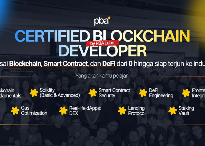 PBA Labs Buka Pendaftaran Certified Blockchain Developer Course