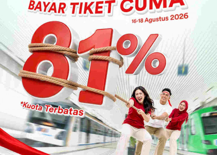KAI Bandara Hadirkan Promo “Bayar Tiket Cuma 81%” Sambut HUT ke-81 RI
