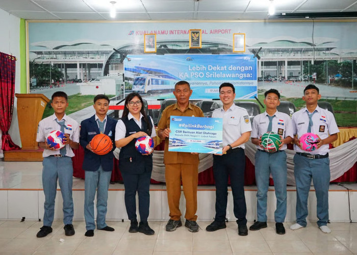 KAI Bandara Dukung Aktivitas Olahraga Pelajar SMA Negeri 1 Lubuk Pakam dan Perkuat Edukasi Keselamatan 