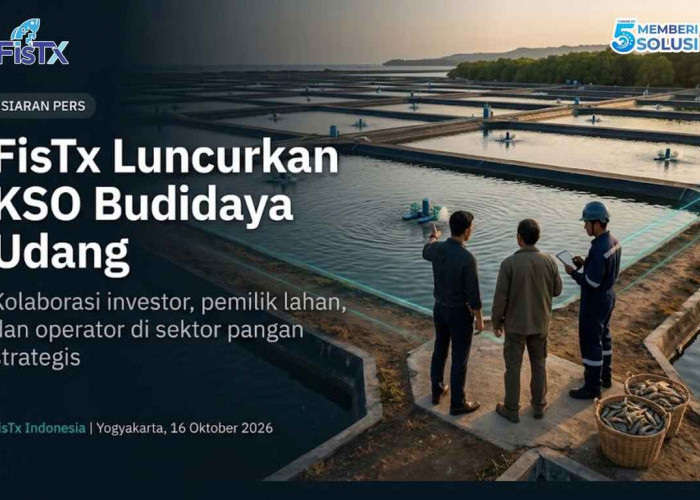 FisTx Indonesia Luncurkan KSO Budidaya Udang, Pertemukan Investor, Pemilik Lahan, dan Operator Berpengalaman
