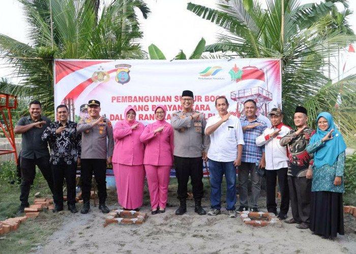 Holding Perkebunan Nusantara Perkuat Akses Air Bersih, PTPN IV PalmCo dan Polres Langkat Bangun Sumur Bor