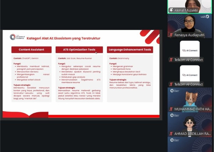Telkom AI Center of Excellence Tingkatkan Literasi AI Mahasiswa melalui Workshop Persiapan Dunia Kerja