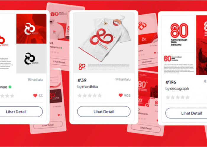 Sribu Umumkan Pemenang Sayembara Desain Logo HUT RI ke-80 Versi Publik