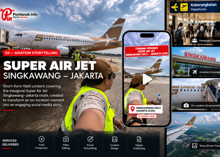 Super Air Jet Inaugural Flight Singkawang