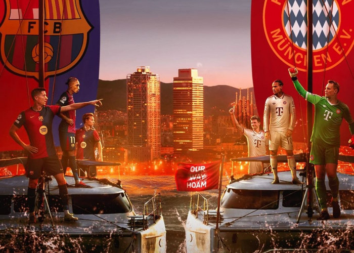 Tempat Rekomendasi Live Streaming Menjelang Laga Barcelona vs Bayern Munich di Champions League