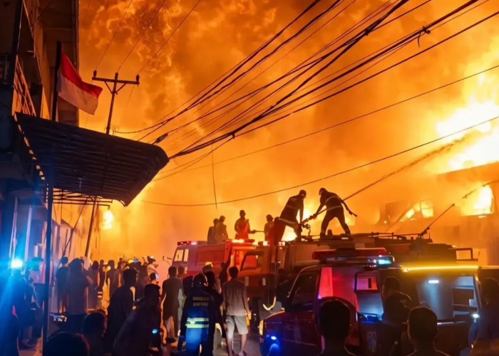 Fakta dan Penyebab Kebakaran Hebat di Pasar Sungai Duri Bengkayang