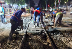 Ada Pekerjaan Perbaikan Geometri Jalan Rel, KAI Daop 1 Jakarta Imbau Pengguna Jalan Hindari JPL 14 