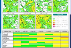 BMKG Rilis Potensi Hujan Harian di Kalimantan Barat 7–13 November 2025