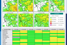 BMKG Kalbar Rilis Potensi Hujan Harian 11–17 Februari 2026