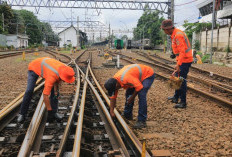 Merawat Jalur, Investasi Keselamatan: KAI Daop 1 Jakarta Ganti 33,9 Kilometer Rel dan 30 Wesel Sepanjang 2025