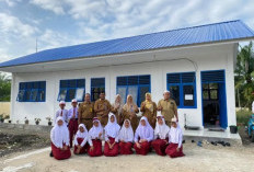 Respon Cepat PTPN Group Bangun Kembali Gedung Sekolah di Rokan Hulu Pasca Terbakar