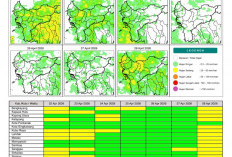 BMKG Kalbar Rilis Potensi Hujan Harian 22–28 April 2026