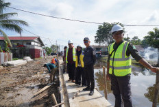 Pembangunan Turap Parit Sungai Jawi Pal Lima Dipercepat, Wali Kota Pontianak Tinjau Progres