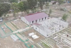 PU Percepat Pembangunan Huntara di Aceh Tamiang, Progres 75%