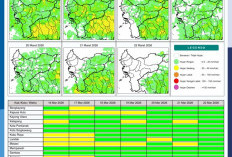 BMKG Kalbar Rilis Potensi Hujan Harian 16–22 Maret 2026