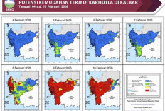 BMKG Kalbar Rilis Peringatan Potensi Karhutla 4–10 Februari 2026