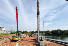 Perkuat Tata Air, WSBP Suplai Spun Pile dan Beton Readymix Kurangi Banjir