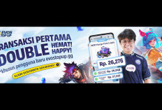 EVOS Fams, Buat Kamu yang Pertama Kali Login di EVOS TOP UP: Dapat 3% Cashback