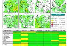 BMKG Kalbar Rilis Potensi Hujan Harian 23–29 April 2026