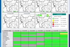 BMKG Kalbar Rilis Potensi Hujan Harian 18–24 Januari 2026