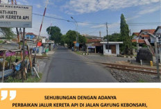Perbaikan Perlintasan Sebidang JPL 10 Jalan Kebonsari & JPL 26 Jalan Kalijaten, Pengendara Supaya Antisipasi