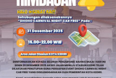 Hindari Macet Malam Pergantian Tahun, Penumpang KA dari Kediri Diminta Datang Lebih Awal