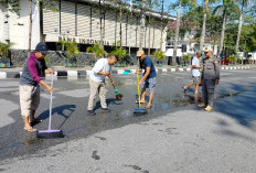 Jelang Idulfitri 1447 H, Lapangan Salat Id di Depan Kantor Wali Kota Pontianak Disiapkan
