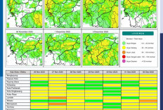 BMKG Rilis Potensi Hujan Harian di Kalimantan Barat 26 November–2 Desember 2025