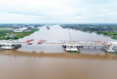 Suplai Beton Readymix WSBP Dorong Progres Jembatan Musi V, Struktur Utama Kini Telah Tersambung
