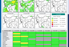 BMKG Kalbar Rilis Potensi Hujan Harian 14–20 Januari 2026