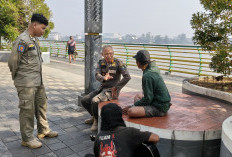 Satpol PP Pontianak Gelar Penertiban di Waterfront, Imbau Warga Waspada Jambret