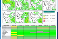 BMKG Kalbar Rilis Potensi Hujan Harian 25 Februari–3 Maret 2026