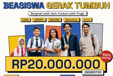 Beasiswa Gerak Tumbuh 2026 Resmi Dibuka: Rp20.000.000/Semester untuk Semua Jenjang Pendidikan Tanpa Syarat IPK
