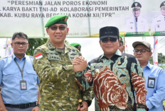 Kolaborasi Pemkab Kubu Raya dan TNI, Jalan Poros Ekonomi 3,5 Km Rampung Dibangun