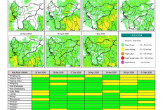 BMKG Kalbar Rilis Potensi Hujan Harian 25 April–1 Mei 2026